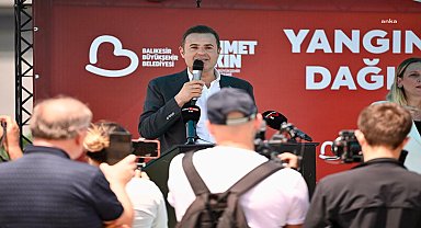 Balıkesir Büyükşehir Belediyesi’nden 31 kırsal mahalleye traktöre monteli yangın tankeri desteği… Başkan Ahmet Akın: 
