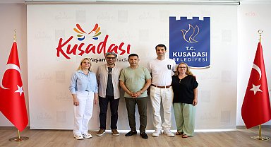 Barış Terkoğlu ve Barış Pehlivan’dan Kuşadası Belediye Başkanı Günel’e nezaket ziyareti