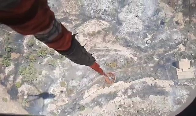 Bodrum'da yangın çıktı