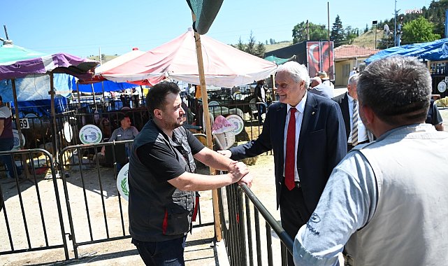 Bozüyük Belediye Başkanı Bakkalcıoğlu, hayvan pazarını ziyaret etti