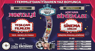 Burdur Belediyesi’nin “Açık Hava Sinema Günleri” için geri sayım başladı
