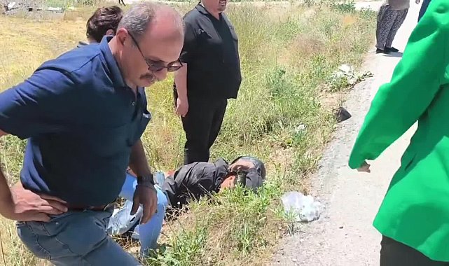 Burdur’da şarampole devrilen motosiklet sürücüsü yaralandı, ilk müdahaleyi belediye başkanı yaptı