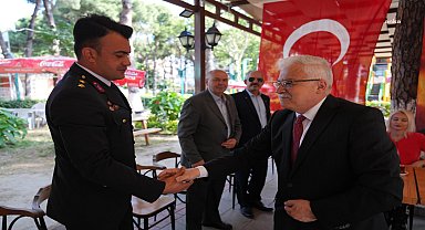 Burhaniye’de bayramlaşma töreni düzenlendi 