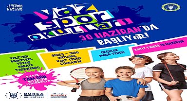 Bursa Büyükşehir Belediyesi'nin Yaz Spor Okulları'na kayıtlar başladı