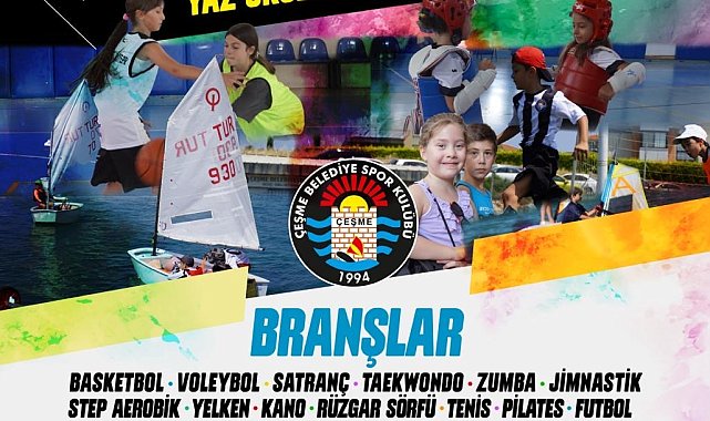 Çeşme Belediye Spor Kulübü yaz spor okulu başvuruları başladı