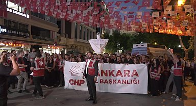 CHP'den gazetecilerin tutuklanmasına karşı Adalet Bakanlığı önünde protesto