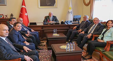 CHP TBMM Grubu, TBMM Başkanlık seçimi için parti gruplarını ziyaret etti