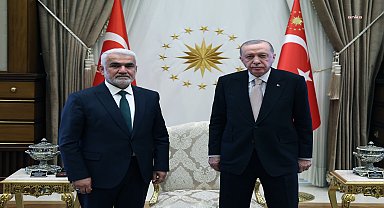 Cumhurbaşkanı Erdoğan, HÜDAPAR Genel Başkanı Yapıcıoğlu'nu kabul etti