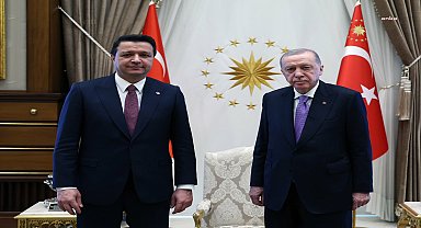 Cumhurbaşkanı Erdoğan, Saadet Partisi Genel Başkanı Mahmut Arıkan'ı kabul etti