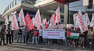 Devrim Hareketi'nden İsrail Büyükelçiliği önünde protesto: İsrail'in İran’a gerçekleştirdiği saldırılar bölgemizin tarumar edilmesi sürecinin yeni bir adımıdır