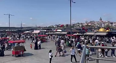 Eminönü'nde bayram yoğunluğu