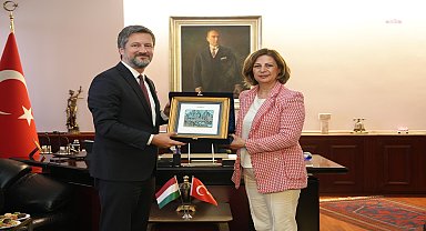Eskişehir Büyükşehir Belediye Başkanı Ünlüce, Macaristan Büyükelçisi Viktor Mátis'i ağırladı