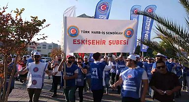 Eskişehir’de savunma sanayi işçilerinden yürüyüş: 