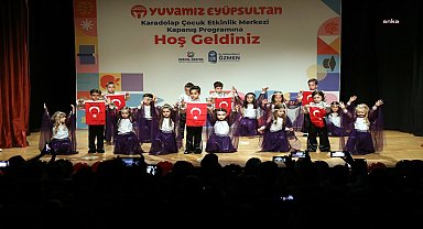 Eyüpsultan Belediyesi Karadolap Çocuk Etkinlik Merkezi’nde mezuniyet heyecanı