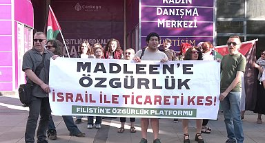 Filistin'e Özgürlük Platformu'ndan Ankara'da 'Madleen' eylemi: