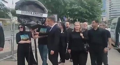 Gelecek Partisi, İsrail Başkonsolosluğu önüne siyah çelenk bıraktı