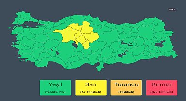 İçişleri Bakanlığı'ndan yağışlara ilişkin açıklama: 7 ilimiz için sarı uyarı verilmiştir