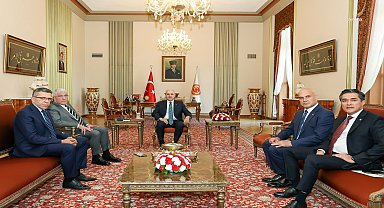 İYİ Parti Genel Başkanı Dervişoğlu'nun TBMM Başkanı Kurtulmuş'u ziyareti...
