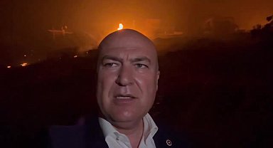 İzmir'deki orman yangınları... Murat Bakan'dan yardım çağrısı: Evler yanıyor, buraya acil müdahale lazım