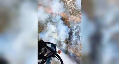 İzmir Foça’da orman yangını 