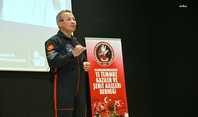 Kahramankazan, Türkiye'nin ilk astronotu Alper Gezeravcı'yı ağırladı