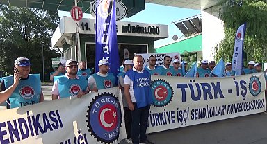 Kamu işçisi için önerilen zam teklifi Edirne'de protesto edildi... Türk-İş Edirne Şube Başkanı Şişko: “Bu işin sonu greve kadar gider”