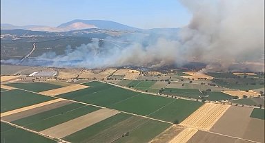Kınık’ta orman yangını: Havadan ve karadan müdahale sürüyor