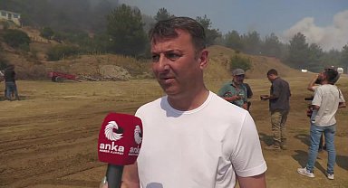 Manisa Akhisar'da orman yangını...Akhisar Belediye Başkanı Kayserili: Bütün imkanlar burada şu anda, herkes bir an önce yangını kontrol altına almak için uğraşıyor