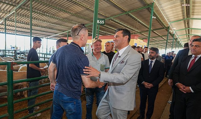 Manisa Büyükşehir Belediye Başkanı Zeyrek'ten Canlı Hayvan Borsası’na ziyaret