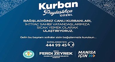 Manisa Büyükşehir Belediyesi'nden ihtiyaç sahipleri için