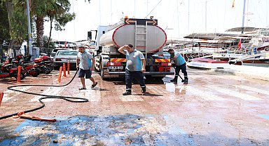 Marmaris Belediyesi’nin hizmet seferberliğinin ikinci durağı Bozburun oldu