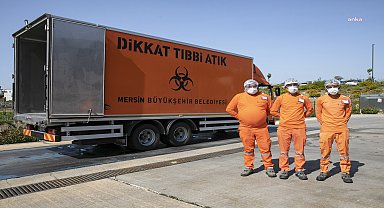 Mersin Büyükşehir Belediyesi, 2019 yılından bu yana 19 bin ton tıbbi atığı bertaraf etti