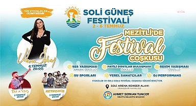 Mezitli Belediyesi’nden yaz coşkusunu zirveye taşıyacak festival... Soli Güneş Festivali için geri sayım başladı