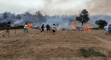 Muğla Büyükşehir Belediyesi ekipleri, 6 ayda 380 anız yangınına müdahale etti