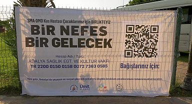 Muratpaşa Belediyesi'nden SMA ve DMD hastası çocuklar için örnek dayanışma