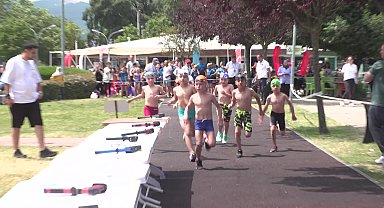 Osmangazi’de Triathle yarışları nefes kesti