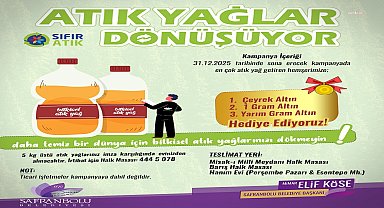 Safranbolu’da atık yağlar altına dönüşüyor