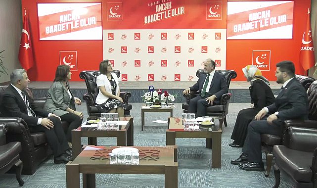Siyasi partiler arası bayramlaşma... DEM Parti, Saadet Partisi'ni ziyaret etti