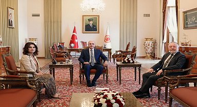 TBMM Başkanı Kurtulmuş, DEM Parti Grup Başkanvekillerini kabul etti