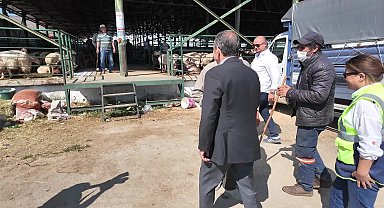 Tepebaşı Belediye Başkanı Ataç'tan kurban pazarına ziyaret