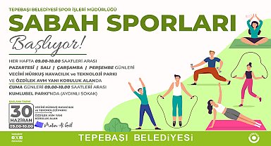 Tepebaşı'nda açık havada spor eğitimleri başlıyor