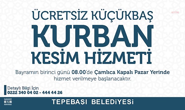 Tepebaşı'nda kurban kesim alanında hazırlıklar tamamlandı