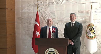 Ümit Özdağ'dan TBB'ye ziyaret... TBB Başkanı Erinç Sağkan: