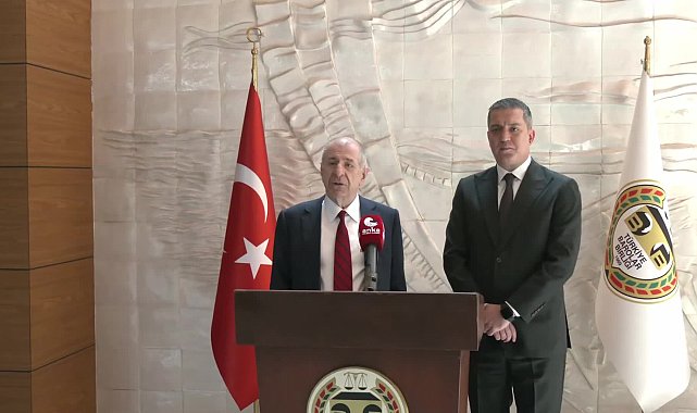 Ümit Özdağ'dan TBB'ye ziyaret... TBB Başkanı Erinç Sağkan: