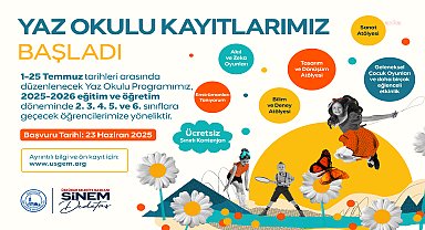 Üsküdar Belediyesi Yaz Okulu'na kayıtlar başladı
