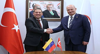 Venezuela Büyükelçisi Gutierrez, ATO Başkanı Baran'ı ziyaret etti 