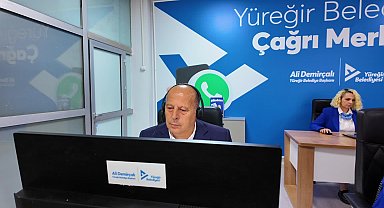 Yüreğir Belediye Başkanı Demirçalı, Çağrı Merkezi’nde telefonları yanıtladı