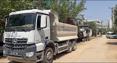 Adıyaman Belediyesi’nden asfalt serimi öncesi yoğun mesai
