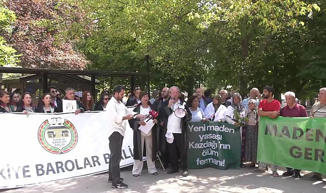 Ankara'da zeytinlikler için direnen köylülere TBB'den destek: