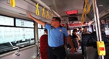 Antalya Büyükşehir Belediyesi, halk otobüslerinde klima denetimlerini sürdürüyor